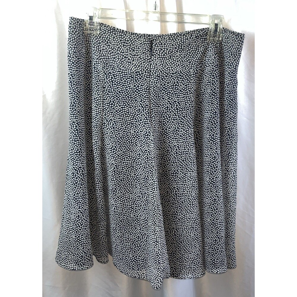 Liz & Co Women’s Abstract Polka Dot A-line Knee Length Skirt Size 8 Flowy - Picture 3 of 6